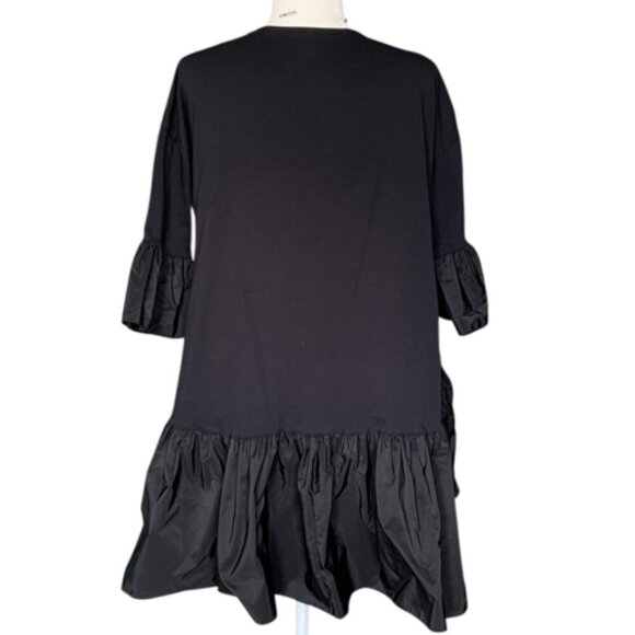 Asymmetrical Black Dress - Picture 6 of 10